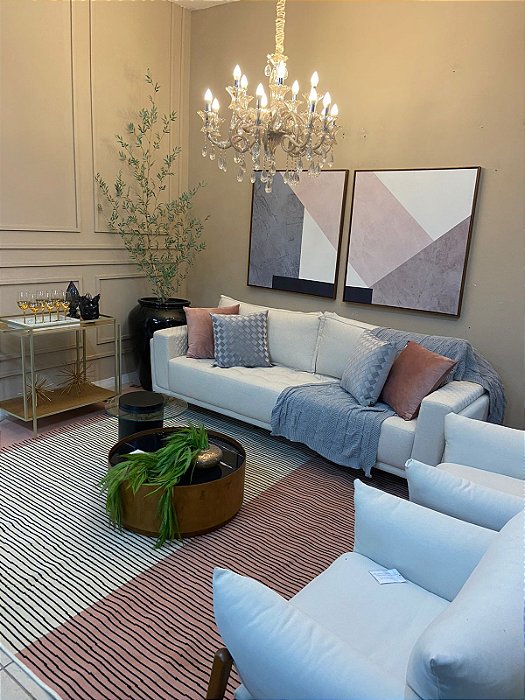 Tapete de Sala/Quarto Rose