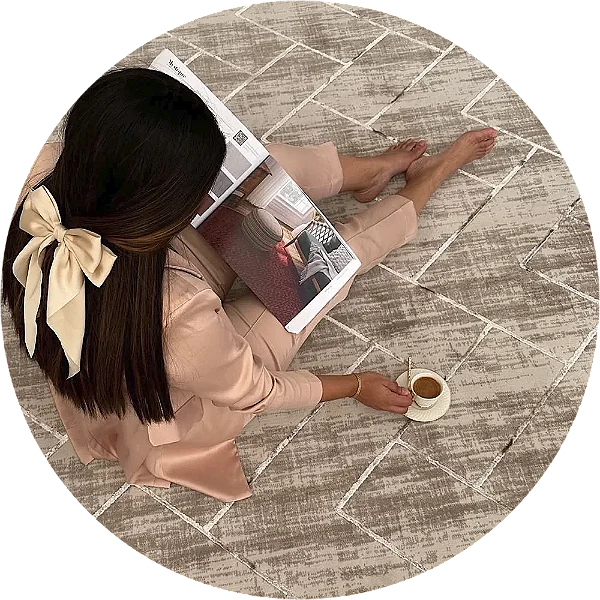 Tapete Mônaco D:002 (Simples) Redondo