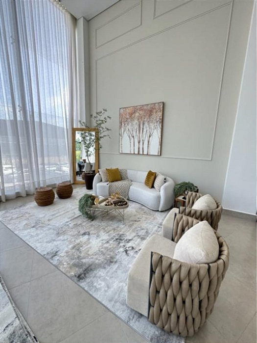 Passadeira Florença Aquarela - SOB MEDIDA - Micro Overloque (Não efetuamos trocas ou devolução)