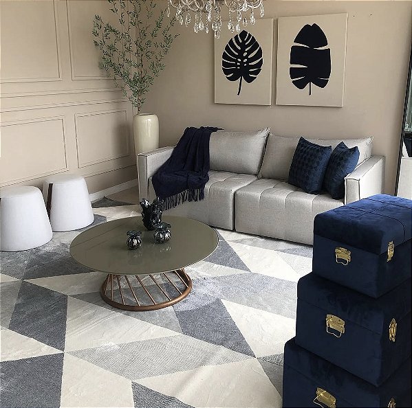 Tapete Fly Cinza e Bege D:67309 371