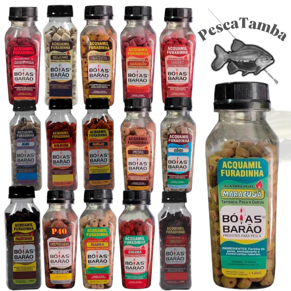 Ração Acquamil Furadinha 120g