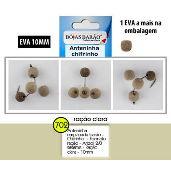 Anteninha Pesca Empanada Barão Chifrinho