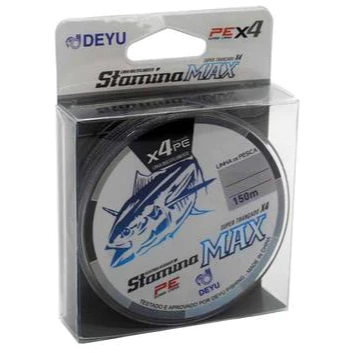 Linha de Pesca Multifilamento 4x Cinza Stamina Max 150 Metros