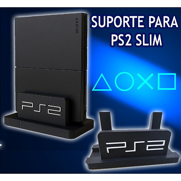 Suporte Vertical PS2 Slim (Suporte para colocar o Playstation 2 Slim na Vertical)