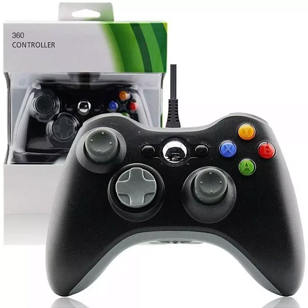 Controle Para Xbox 360 Com Fio - Plug And Play
