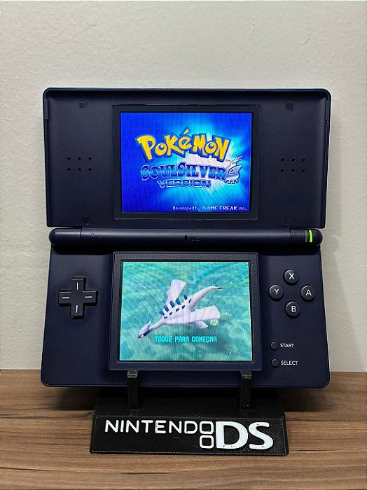 Nintendo Ds Lite Azul Escuro + R4 Com JOGOS