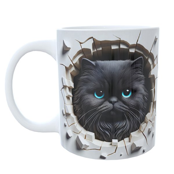Caneca  Gato 3D MOD1