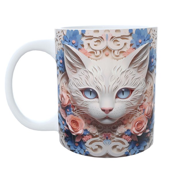 Caneca  Gato 3D MOD5