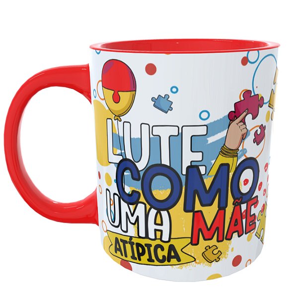 Caneca Autismo Mãe Atípica