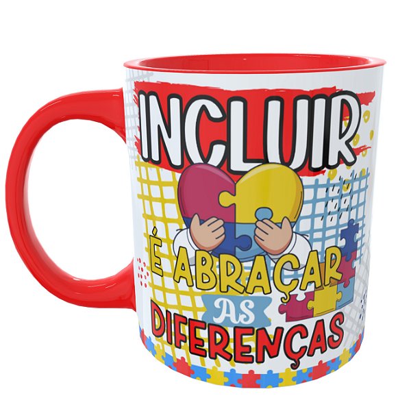Caneca Autismo Abraçar Diferenças