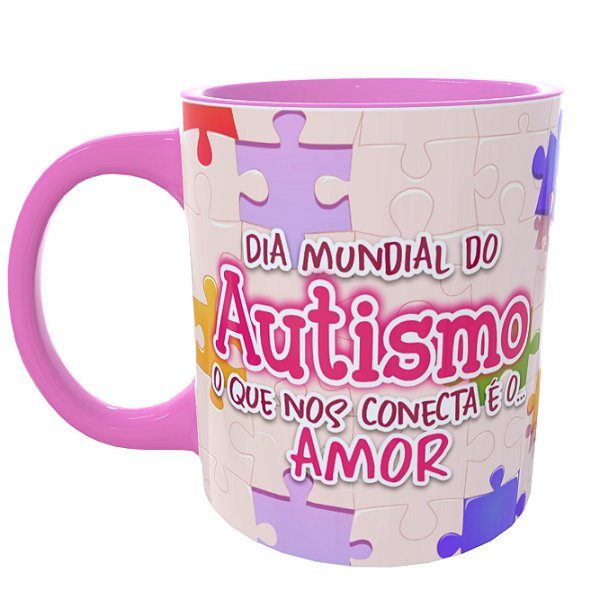 Caneca Autismo Amor nos Conecta