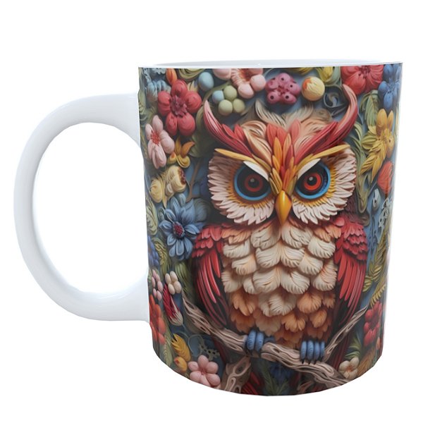Caneca 3D Coruja