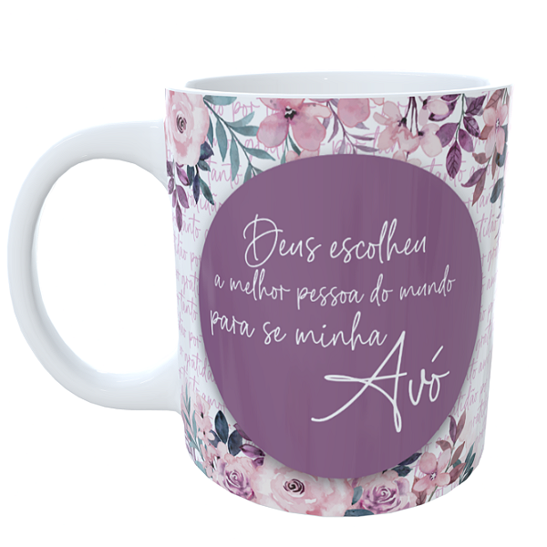 Caneca Te Amo Vovó com Foto