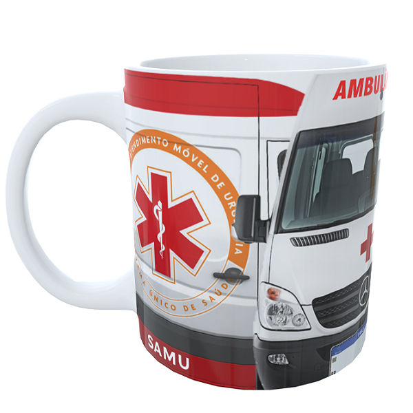 Caneca Ambulância Samu
