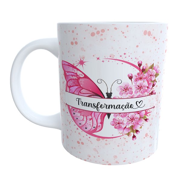 Caneca Borboleta Transformação