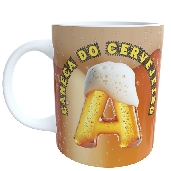 Caneca Cerveja Alfabeto