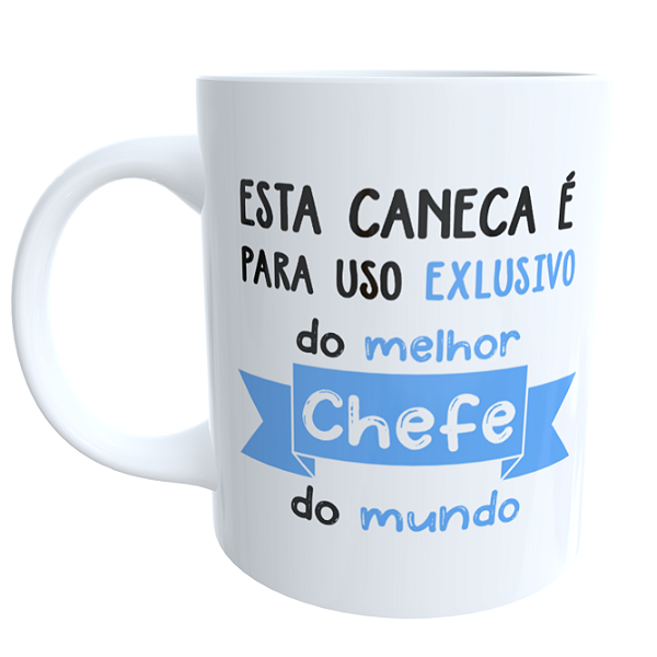 Caneca Melhor Chefe Do Mundo Masculino