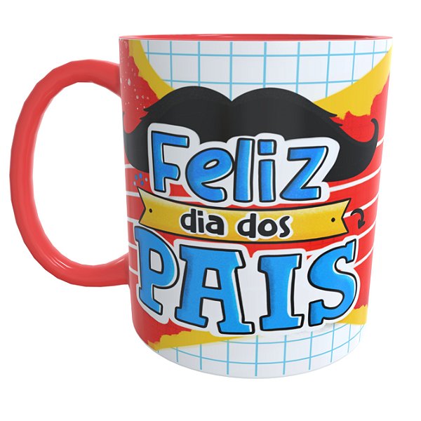 Caneca Vermelha Super Pai