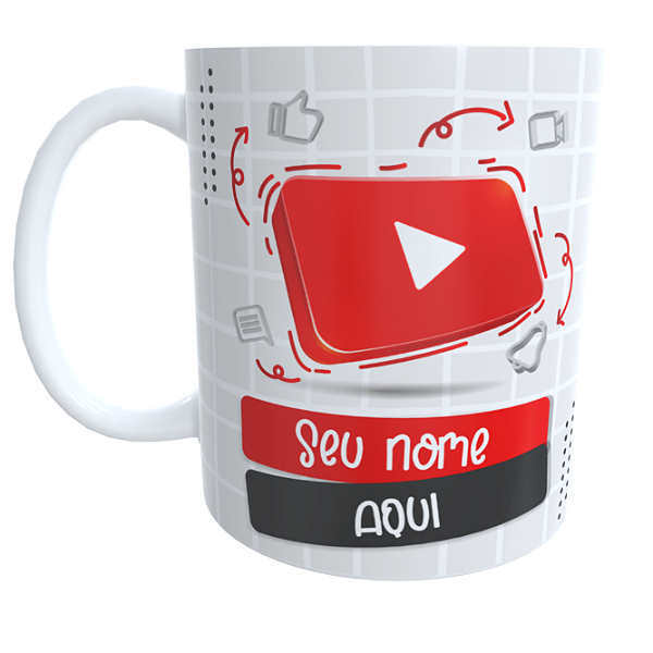 Caneca You Tube Com Nome