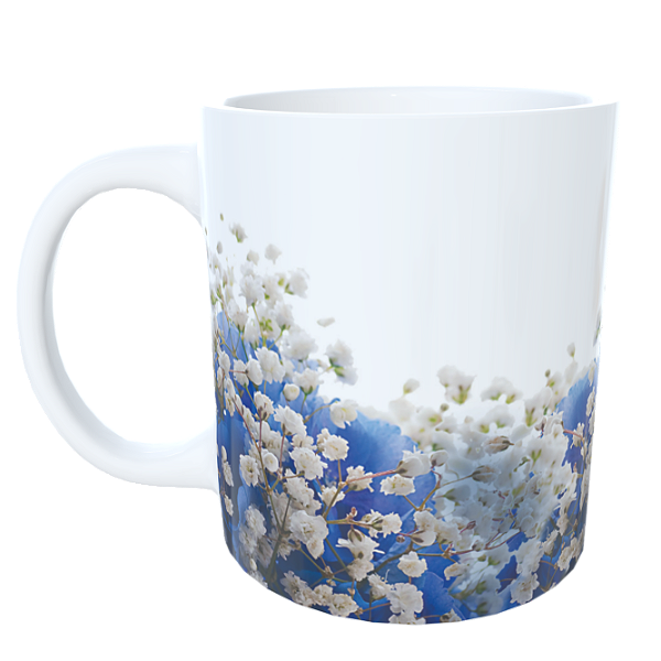 Caneca Floral Hortênsias