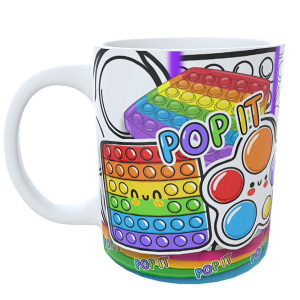 Caneca de Colorir Pop IT