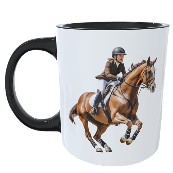 Caneca  de Equitação Com Nome