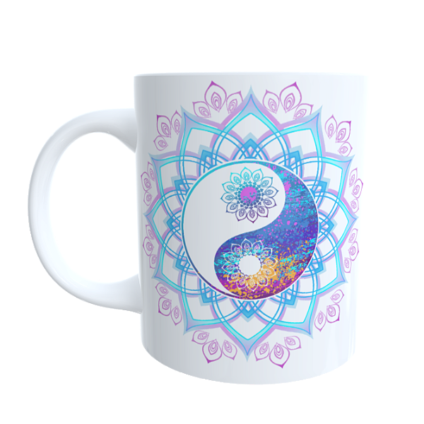 Caneca Yin e Yang Lotus