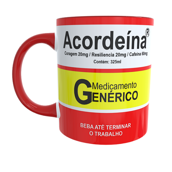 Caneca Remédio Acordeína