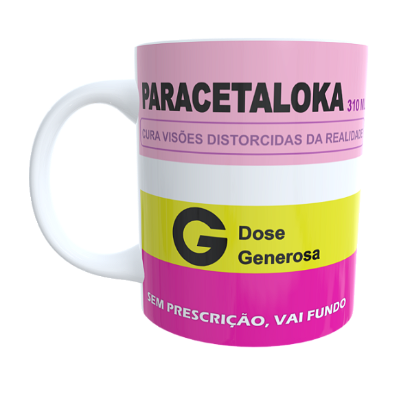 Caneca Remédio Parecetaloka Rosa