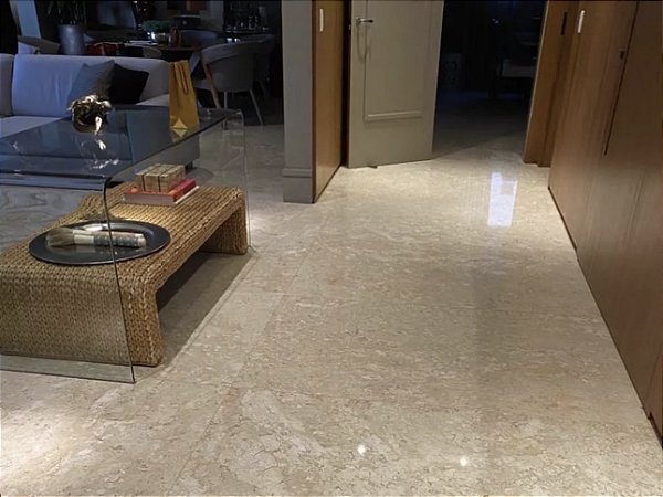 Piso Mármore Travertino Polido 40 a 90 cm