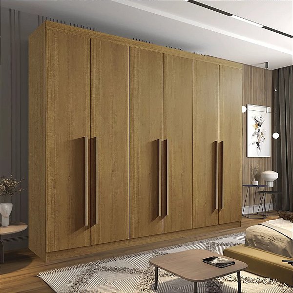 Roupeiro Casal Da Vinci Plus 6P 6G 100% MDF 2,75m - D Doro