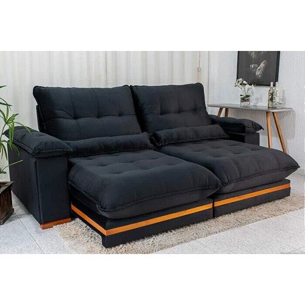 Sofá Retrátil Reclinável Ibis 2.50m - D33 e Molas Ensacadas