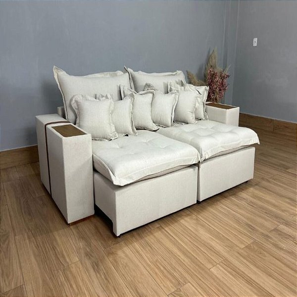 Sofá Cama Retrátil Reclinável Gabriella 2,50m