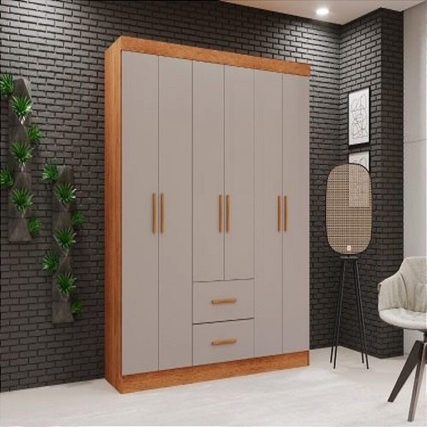 Roupeiro Guarda-Roupa Estrela 1,50m 6P