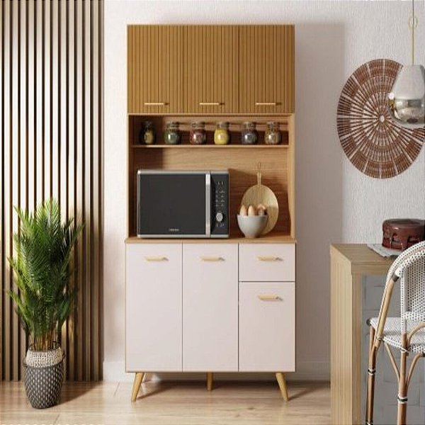 Armário de Cozinha Kit Lívia 1,10m
