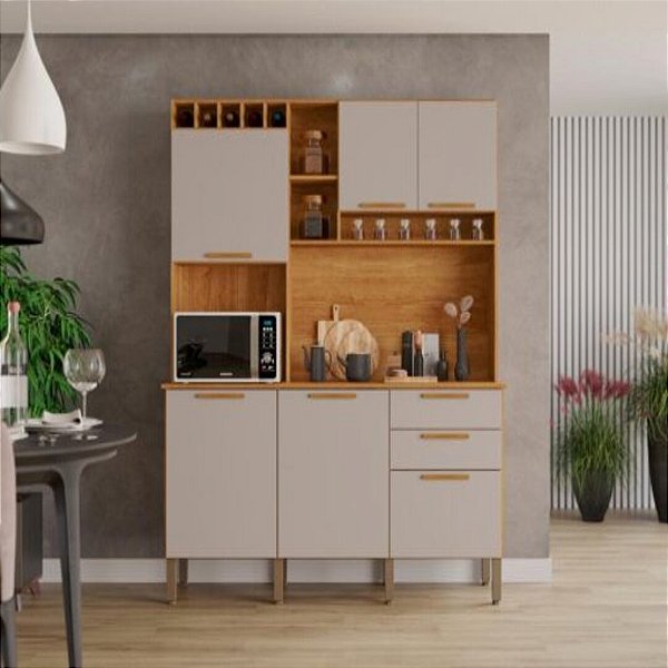 Armário Kit de Cozinha New Topázio 1,65m