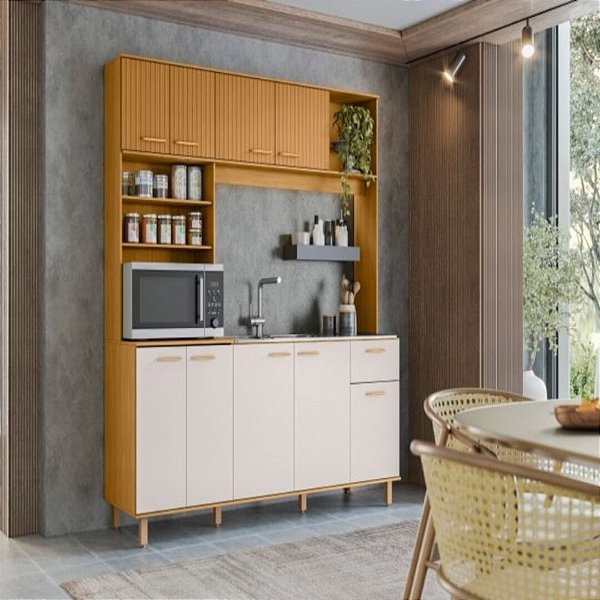 Armário Kit de Cozinha Núria 1,80m 9G 1P