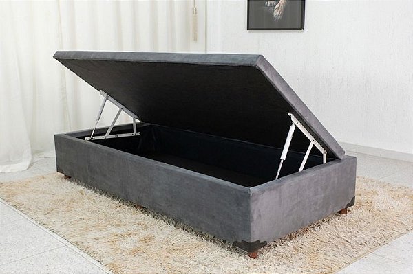 Cama Box Baú Solteiro Blindada 88x188