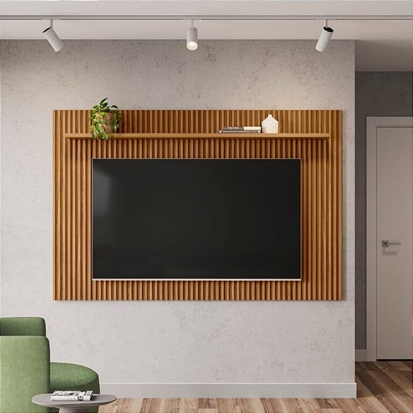Painel Genova 75" Ripado MDF - Linea