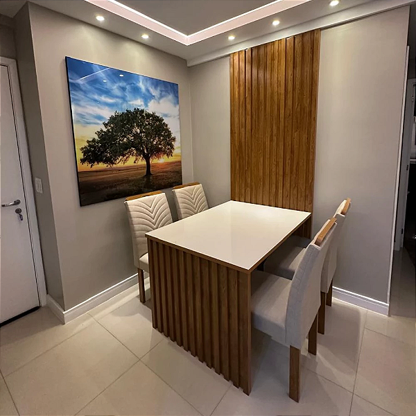 Mesa Cancun 120x90 c/ 4 Cadeiras Yasmim