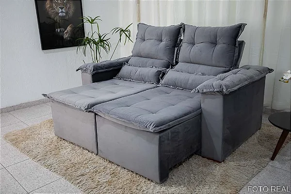 Sofá Retrátil Reclinável Nicole 1.80m