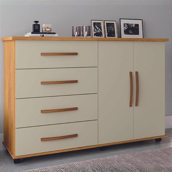 Cômoda Bali 4 Gavetas c/ Sapateira Dupla