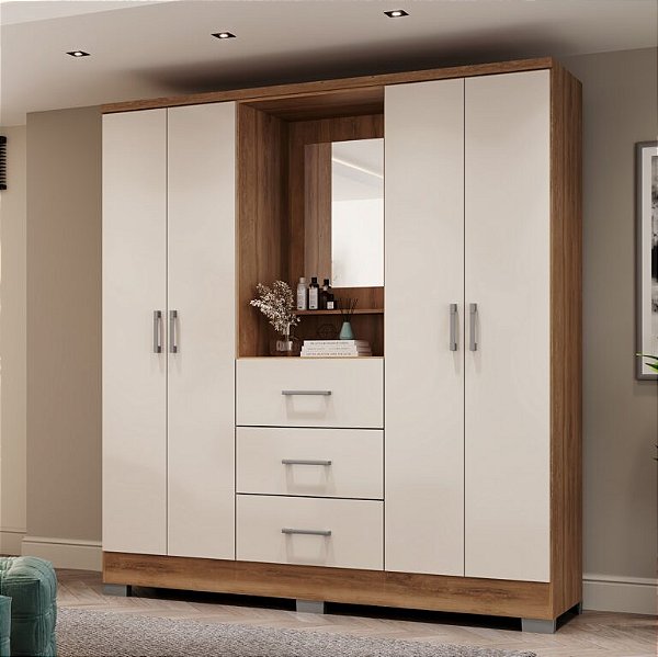 Roupeiro Guarda-Roupa Roma Capelinha 1,60m