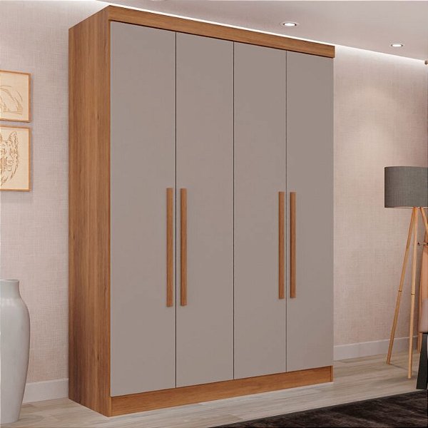 Roupeiro Guarda-roupa Recife 4P 1,21m - Salleto