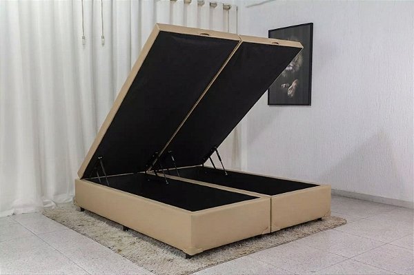 Cama Box Baú Casal Bipartida Blindada 188x138