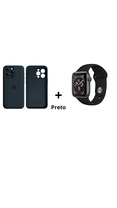 Kit Promocional Case Com Proteção de câmera + pulseira (preta)