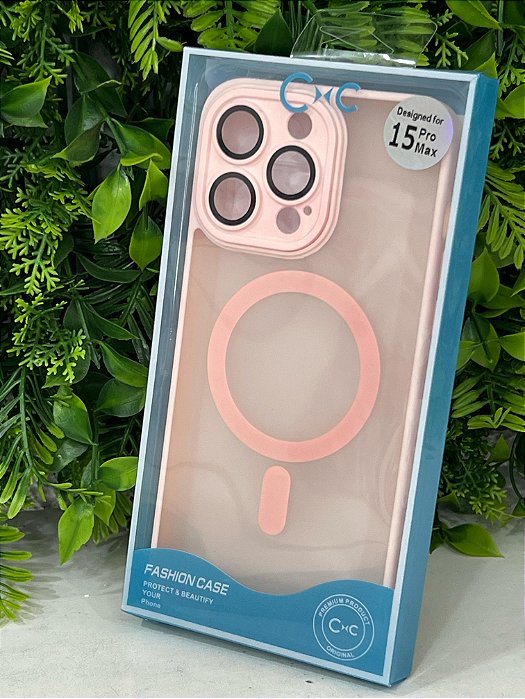 Capa Magnética com Proteção de Câmera – iPhone 15 Pro Max