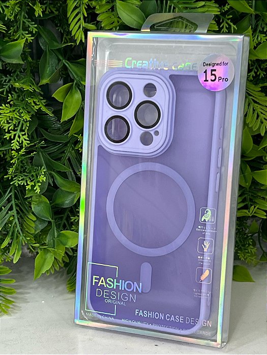 Capa Magnética com Proteção de Câmera – iPhone 15 Pro