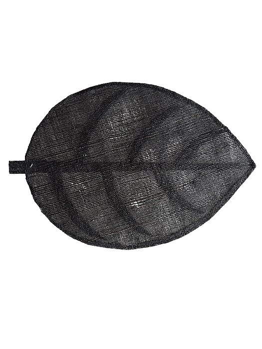 Lugar Americano Folha Em Linho Preto