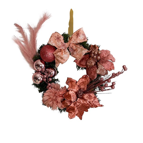 Guirlanda Natalina Rosa Encantada